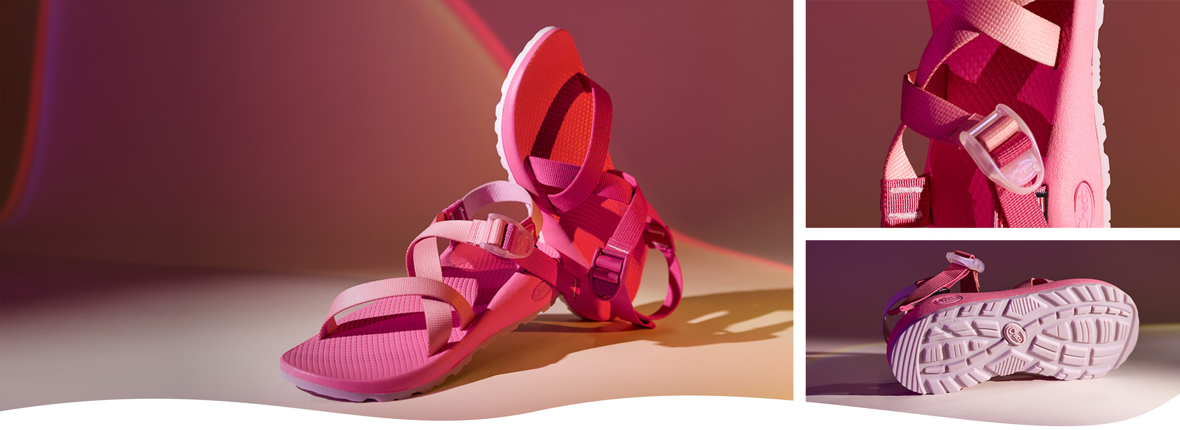 Pink Z sandals.